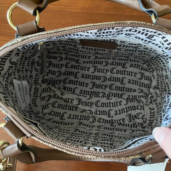 Juicy Couture Chestnut Gothic Satchel Purse With Detachable Crossbody Strap - Picture 6 of 11